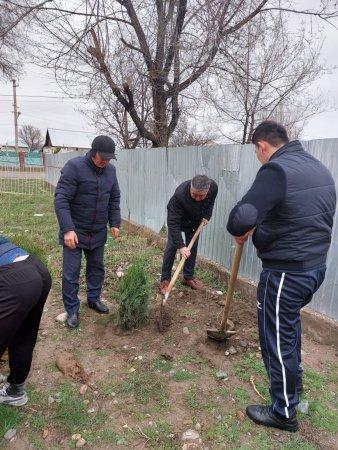 Мектебімізде көктемгі тазалық айлығы басталып,  көгалдандыру жұмыстары жалғастырылуда.